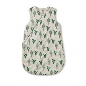 Tea Collection Sleep Sack Grey With Cactus Print 100% Cotton, One Size